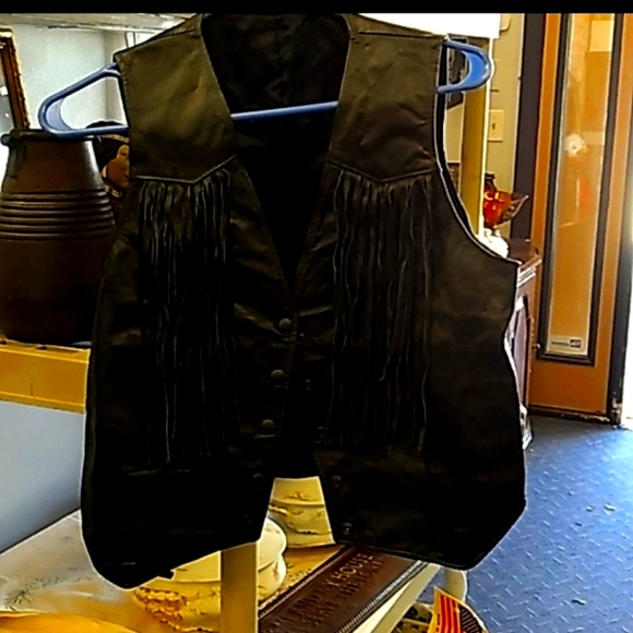 Lariat Jackets & Blazers - Leather Fringe Vest MADE IN AMERICA NWT
